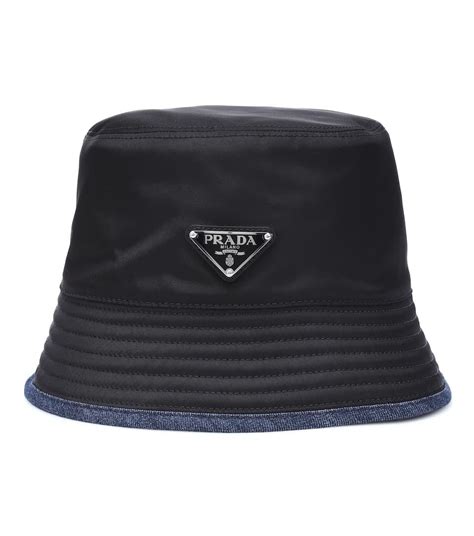 prada cowboy hat nylon|prada denim bucket hat.